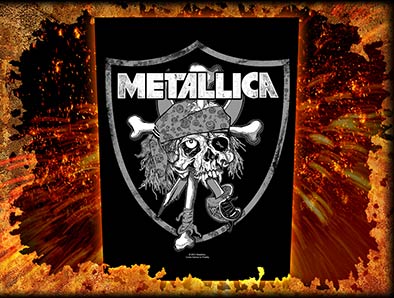 Backpatch Metallica - Raiders Skull  BP0940