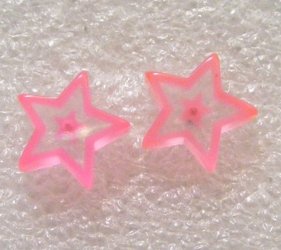 Cercei Stelute roz (FCPDE007)(FTC)(1cm)