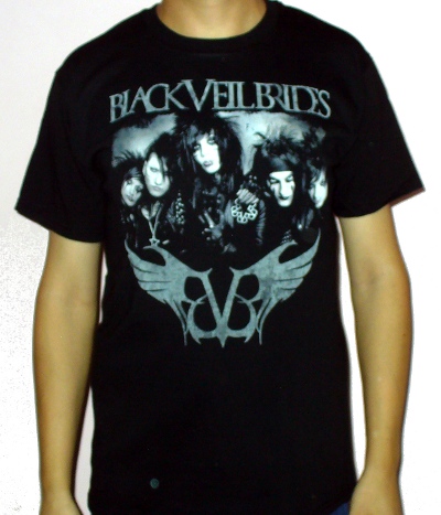 Tricou BLACK VEIL BRIDES Band + Wings TR/POL