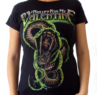 Girlie Gildan BULLET FOR MY VALENTINE Snake