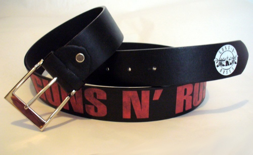Curea neagra imitatie piele Guns n Roses (MCD)