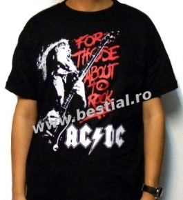 Tricou AC/DC For those About to Rock Angus (SUPERPRET)
