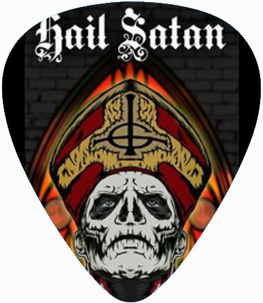 Medalion Pana de chitara Ghost Hail Satan (SHK-1)