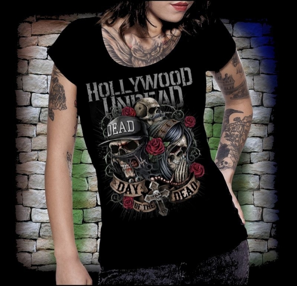 Girlie Gildan HOLLYWOOD UNDEAD Day of the Dead