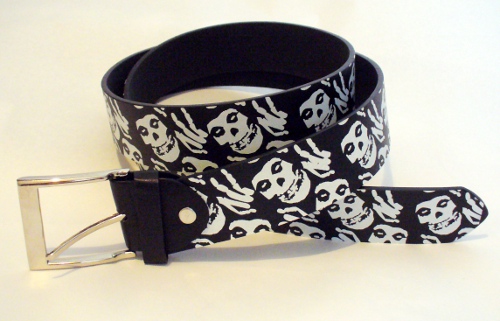 Curea neagra imitatie piele Misfits Face (MCD)