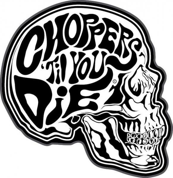 Patch Choppers Till You Die Skull (patch brodat) (PSHK) Bestial.ro