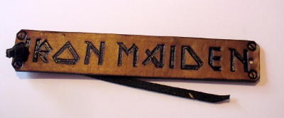 Bratara artizanat embosata Iron Maiden