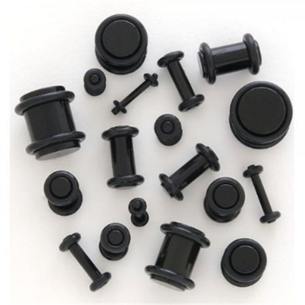 Plug Negru Acryl (CH17)