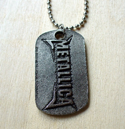 Medalion cu lant de bilute METALLICA St Anger