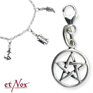 AC166B Accesoriu de argint pentru bratara/lantisor - Pentagram