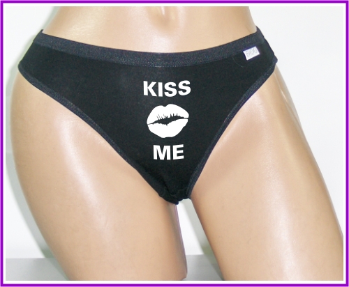 Chiloti negri KISS ME