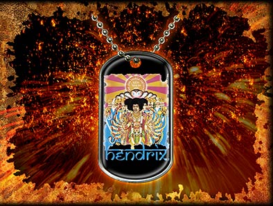 Dog Tag (medalion) Jimi Hendrix - Axis Bold As Love  (Superpret Razamataz)
