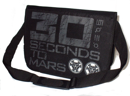 Geanta 35 cm 30 SECONDS TO MARS Logo gri