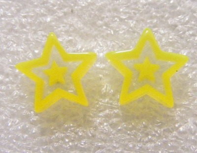 Cercei Stelute galbene (FCPDE007)(FTC)(1cm)