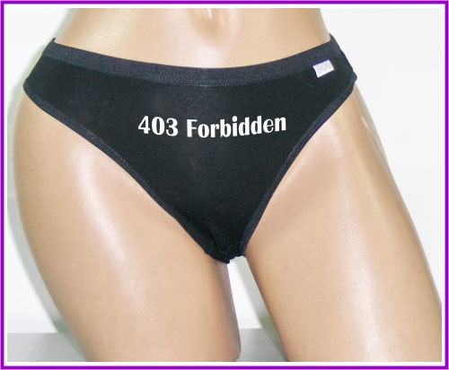 Chilotei negri de dama 403 FORBIDDEN