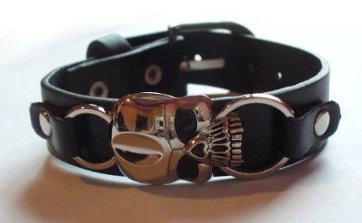 Bratara imitatie piele Skulls Factory Big Skull