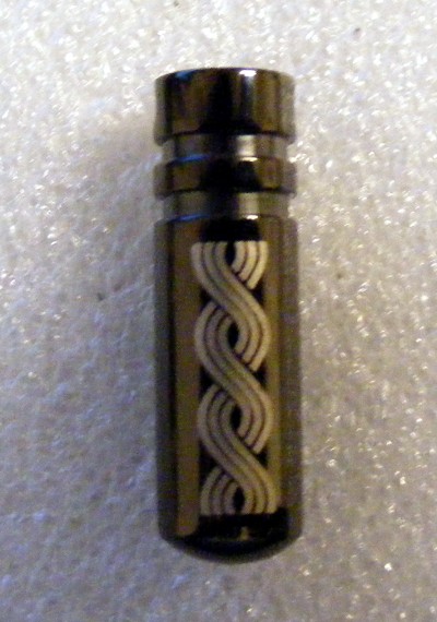 Medalion negru de inox model 8 (FTC)