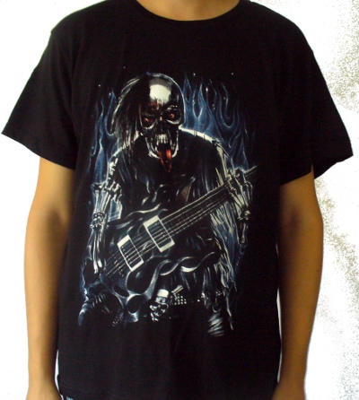 Tricou BLUE FLAMES SKELETON TR/JV/T327