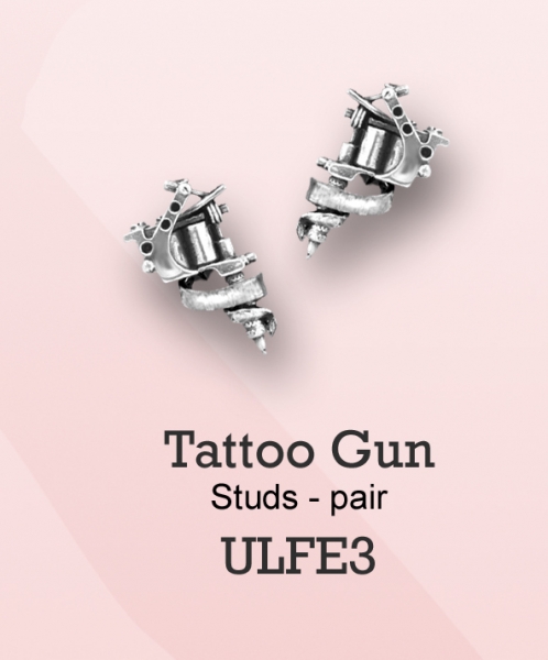 Cercei ULFE3 Tattoo Gun studs (pereche) (lichidare stoc)