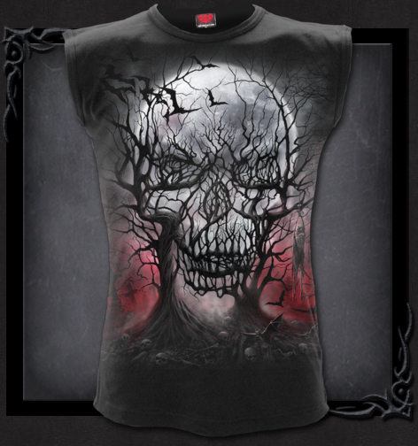 Tricou fara maneci D069M001 - DARK ROOTS