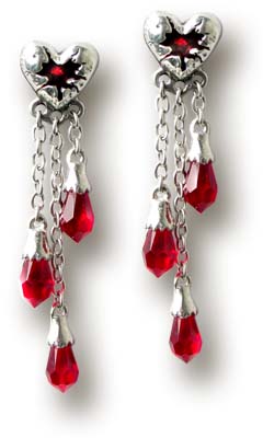 Cercei E272 - Bleeding Heart (studs pair)
