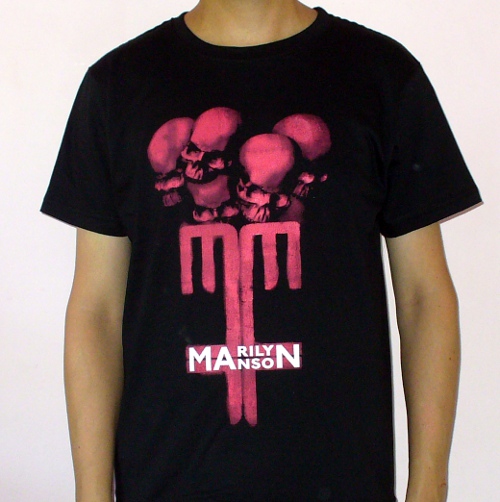 Tricou Marilyn Manson Red Skulls TR/JV/A-MRLN-03