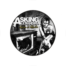 Insigna 2,5 cm ASKING ALEXANDRIA Reckless (I-SHK)