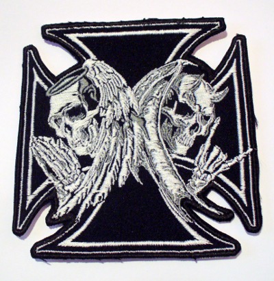 Patch Iron Cross Inger si Demon (patch brodat )(P-SHK)