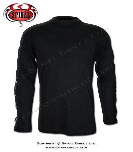 Longsleeve P002M309 - GOTHIC ROCK - Cross Strap
