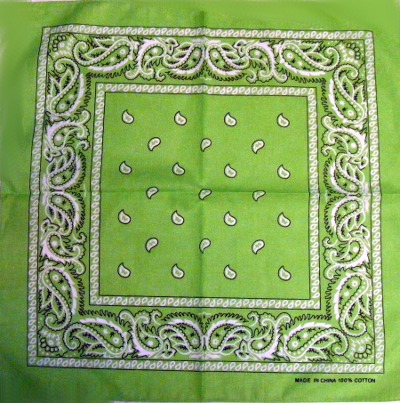 Bandana floral verde Brotacel