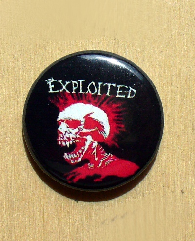 Insigna mica THE EXPLOITED Craniu   (HBG)