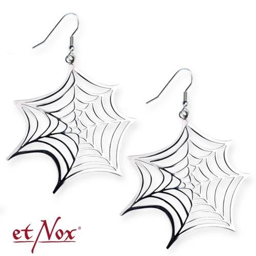 SO4012 Cercei de inox Spider Web (lichidare stoc)