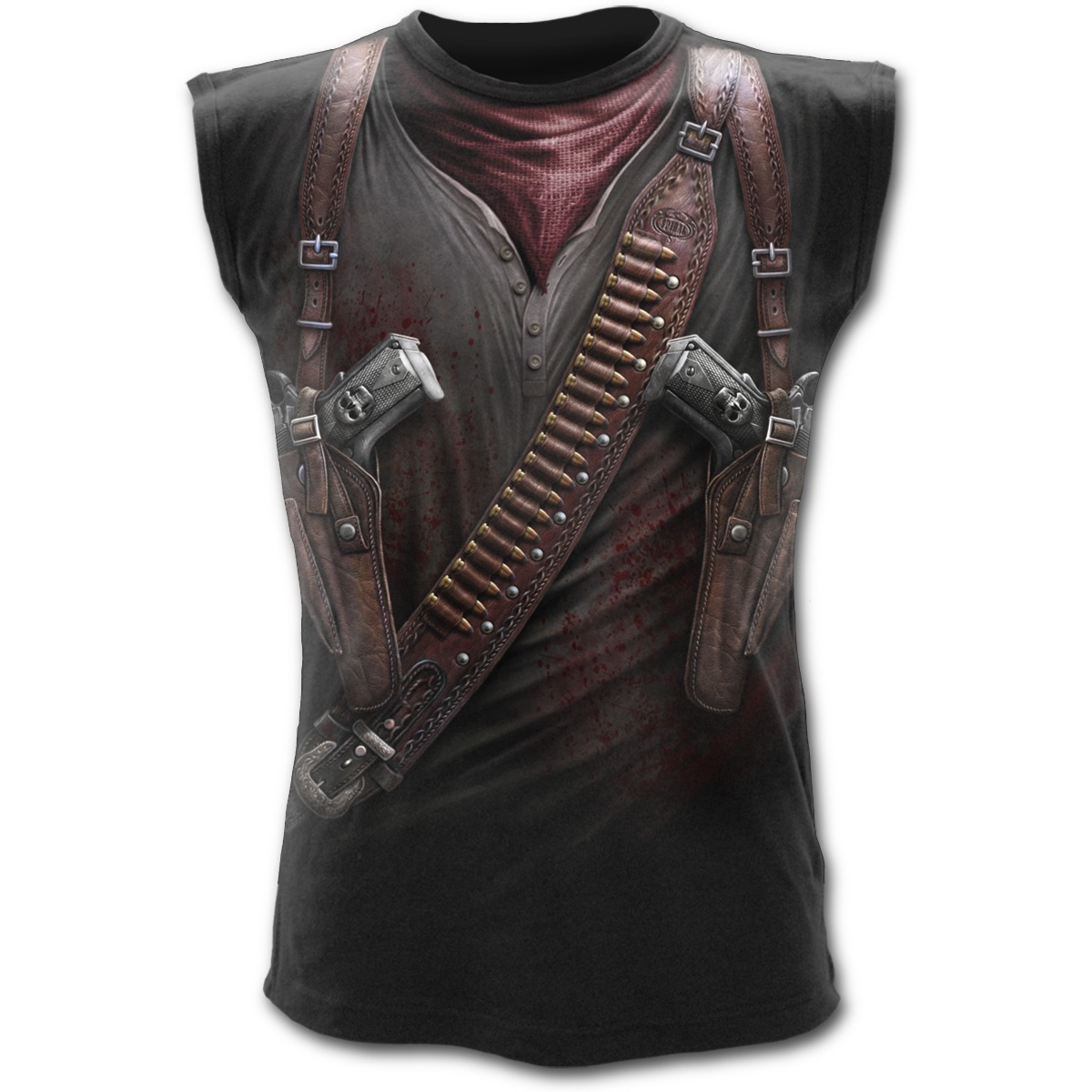 Tricou fara maneci W022M003 - HOLSTER WRAP Allover