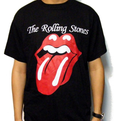 Tricou ROLLING STONES Limba si logo alb TR/JV/A431 (lichidare stoc)