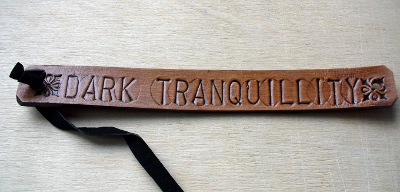 Bratara artizanat 2 cm embosata Dark Tranquillity