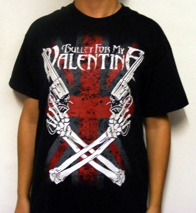 Tricou BULLET FOR MY VALENTINE Crossed Guns (lichidare stoc) TR/GL/147