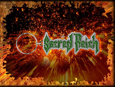 Breloc Sacred Reich - Logo