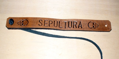 Bratara artizanat 2 cm embosata SEPULTURA