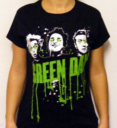Girlie Gildan GREEN DAY Drips