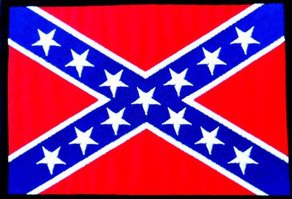 Patch Confederate Flag (patch brodat) (P-SHK)