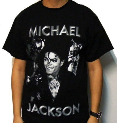 Tricou MICHAEL JACKSON Alb negru (T916)