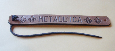 Bratara artizanat 2 cm embosata METALLICA