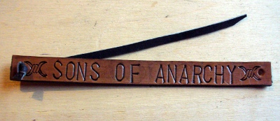 Bratara artizanat 2 cm embosata SONS OF ANARCHY