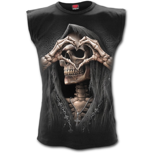 Tricou fara maneci T147M001 - DARK LOVE