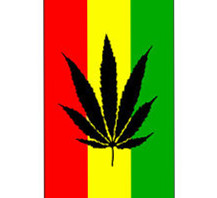 Steag Cannabis pe steag Jamaican (S-SHK)