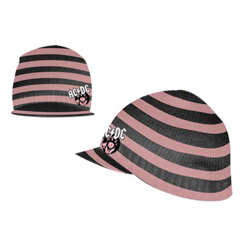 Caciula AC/DC - Logo Pnk&Blk Striped Bill KC100749 (lichidare stoc)