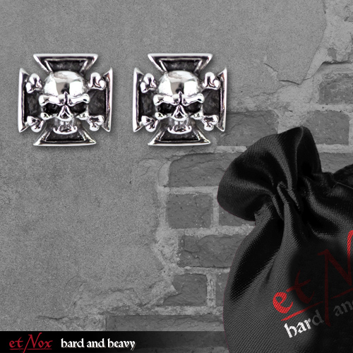 SO4003 Cercei de Inox Pirate Skull