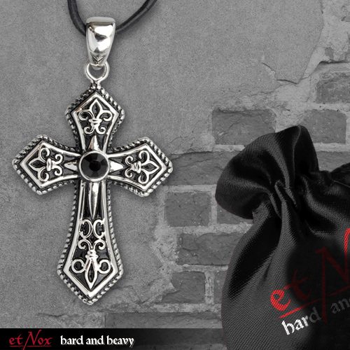 SK4023 Pandantiv de inox fleur de lis   Ancient Royal Lily Cross