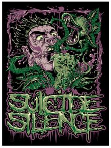 Patch SUICIDE SILENCE Snake dreptunghiular (lichidare stoc) (P-SHK)