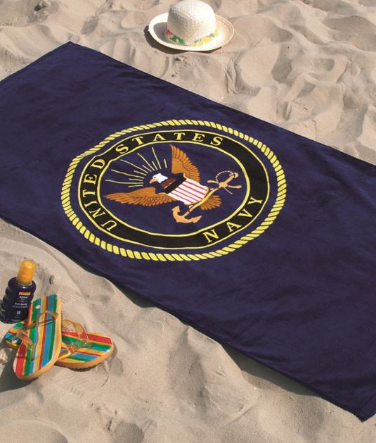 Prosop de plaja  cu 2 fete  Art. Nr. 16014000  NAVY BEACH TOWEL